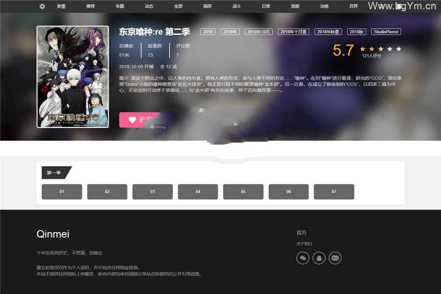 WordPress 视频主题Qinmei 2.0
